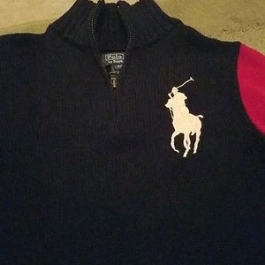Boys pullover polo sweater